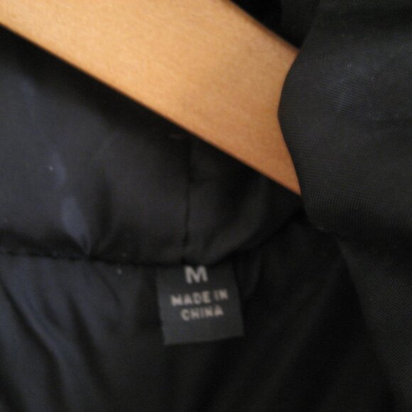 Kenneth Cole Mixed Media Bomber Spring/Fall Jacket, Size Medium, Black - Picture 6 of 10